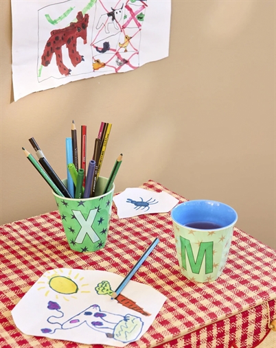 Melamine Cup with the Letter M